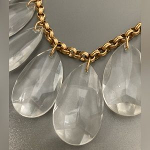 Kate Spade Lucite Teardrop Statement Necklace